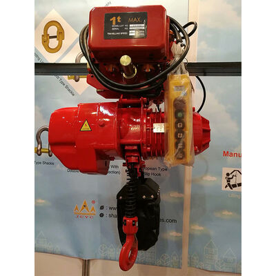 Pa lăng xích điện 2 Tấn 380V 440V có xe con điện và chức năng 2 tốc độ để nâng hạ công nghiệp