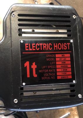 Máy nâng dây chuyền điện 380V với chiều dài chuỗi 6m và 10m và nguồn điện 220V-690V